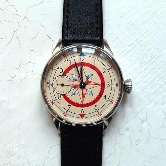 Soviet watch "Molnija" "Wind Rose" Gem