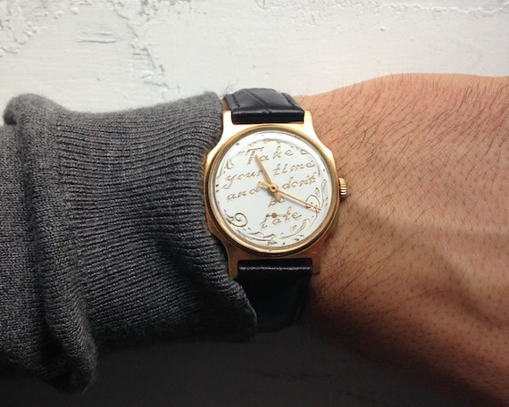 Engravable watch, Personalized watch ,Soviet watch