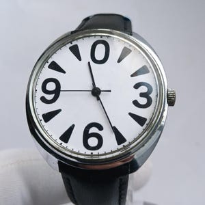 Soviet watch "Raketa" "Zero watch" , NOS watch ,Ukraine watch ,Mens watch , Mechanical watch, men's watch ,black and white watch