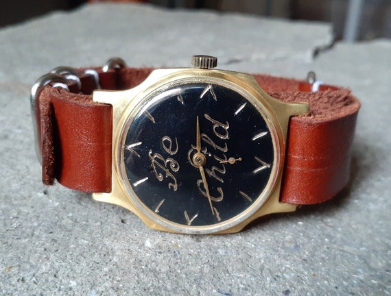 Engraved watch "Pobeda", Soviet watch,Personalized