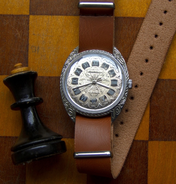 Soviet watch - "Vostok", Engraved watch, Mens Watc