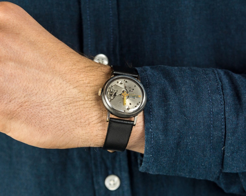 Skeleton Watch "Pobeda" - Vintage Watch image 5