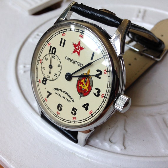Soviet watch "Molnija"- "Death to spies" - image 1