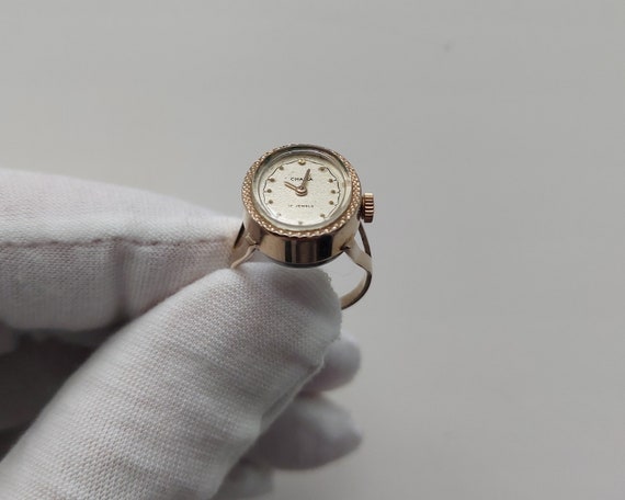 Vintage ring watch "Chaika", Watch ring , ring wa… - image 4