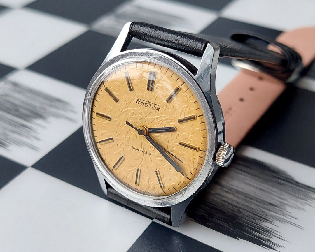Rare Watch wostok Soviet Watch mens Watch Etsy