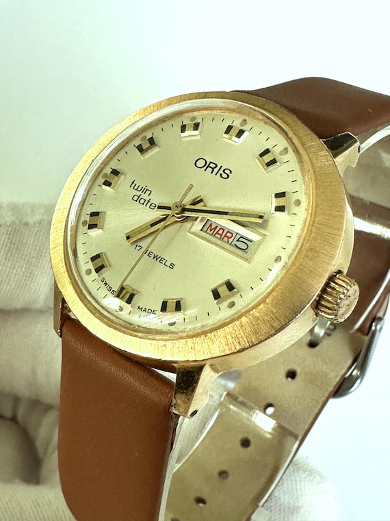 ORIS 17 JEWELS 腕時計 ゴールド Gold Plated Watch, Oris Watch, Vintage Watch: Swiss Mechanical