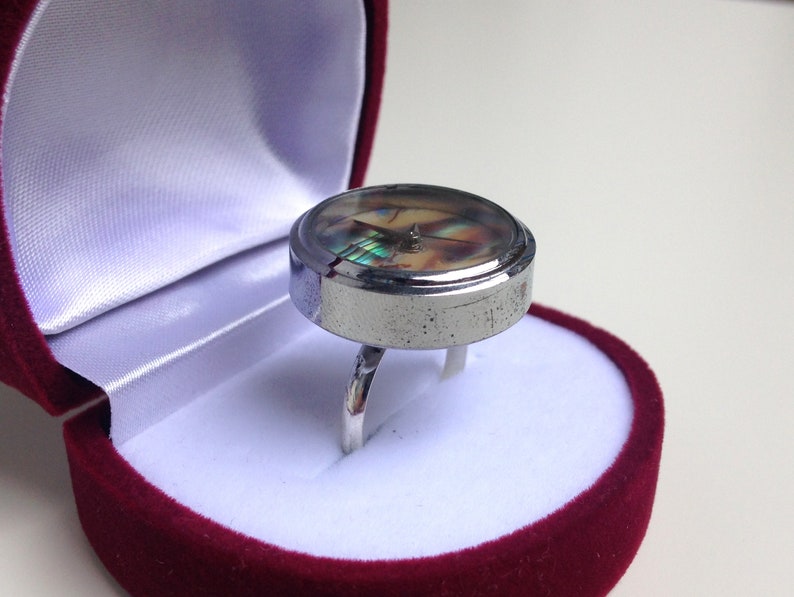 Stone Watch Pearl Watch Silver Ring Watch Silver Plated - Etsy