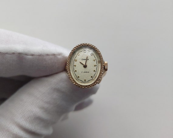 Vintage ring watch "Chaika", Watch ring , ring wa… - image 3