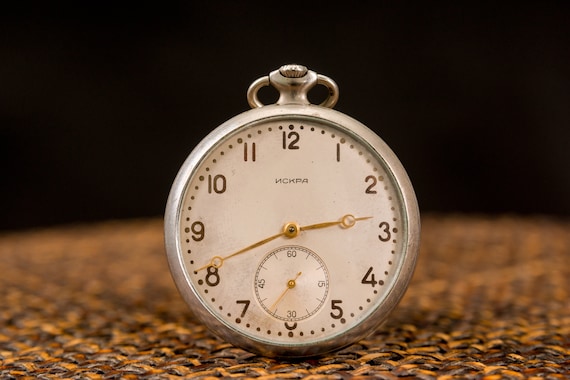 Pocket watch "Spark"  Soviet watch antique pocket watch