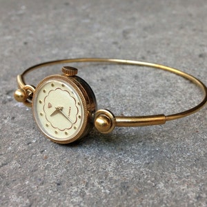 Montre soviétique - « Chaika » avec beau bracelet, montre vintage, montre pour femme, montre en or, montre mécanique