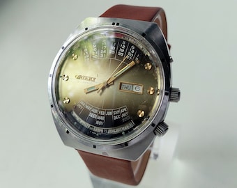 Vintage watch - "Orient" ,Japan watch ,Mens watch ,Mechanical watch, Orient Watch , Original Watch , Automatic watch ,watch men