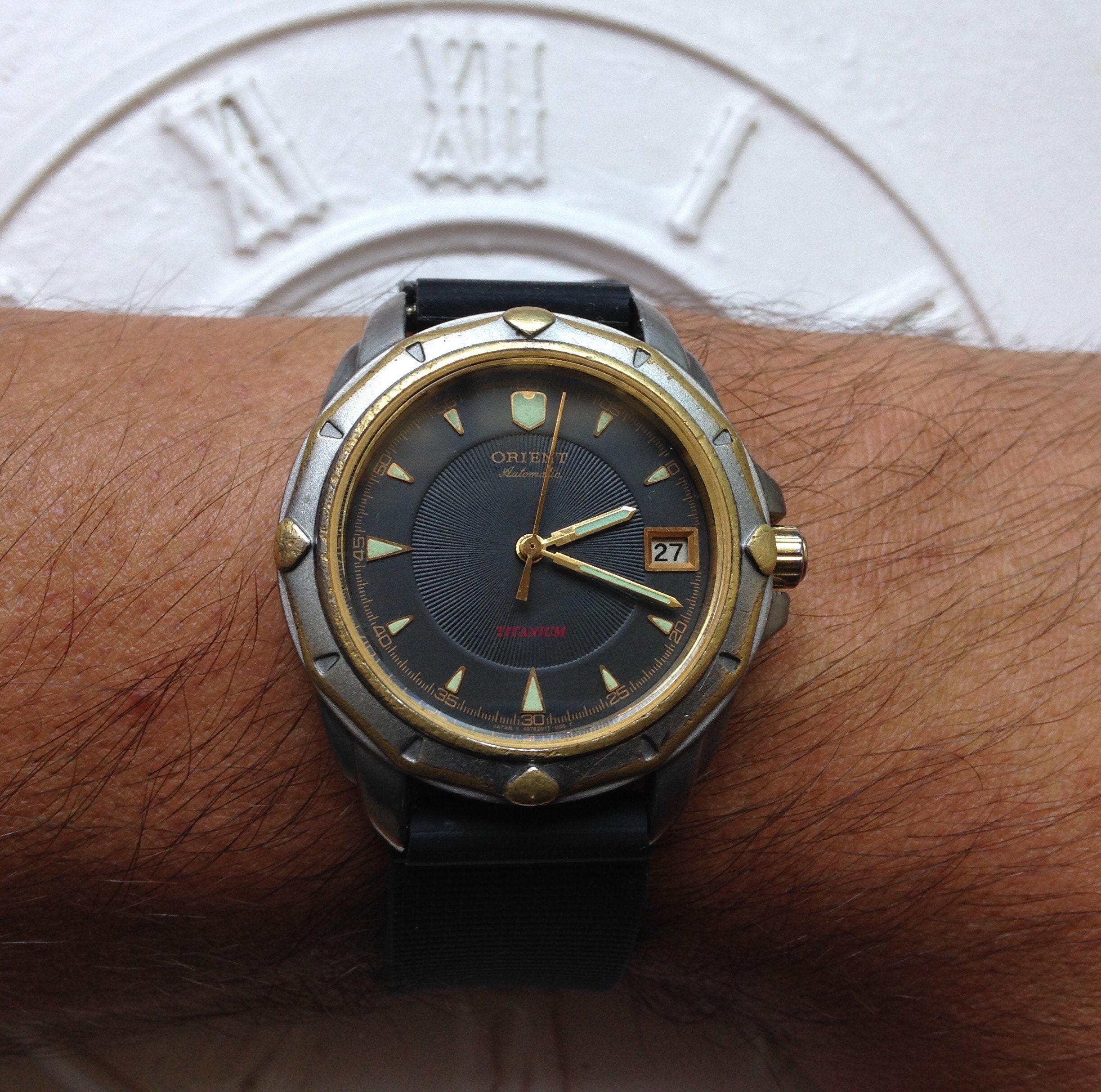 Vintage Watch orient Titanium Watch Mens Watch | Etsy