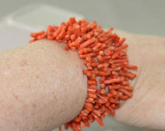 Coral Branch Wrap Bracelet