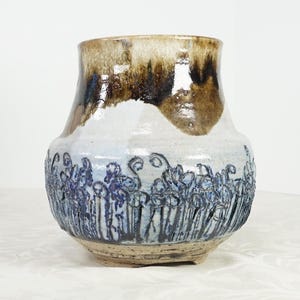 Fred Wilson Muddy Wheel Pottery Vase Planter Signed 1974 Studio Art Pottery