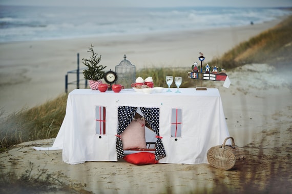 ontspannen deken schetsen Tafelkleed speelhuisje speeltent feesttafelkleed - Etsy Nederland