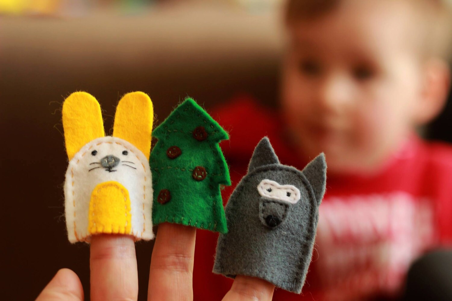 Forest Animals Finger Puppets Finger Puppets Puppet Theater Etsy