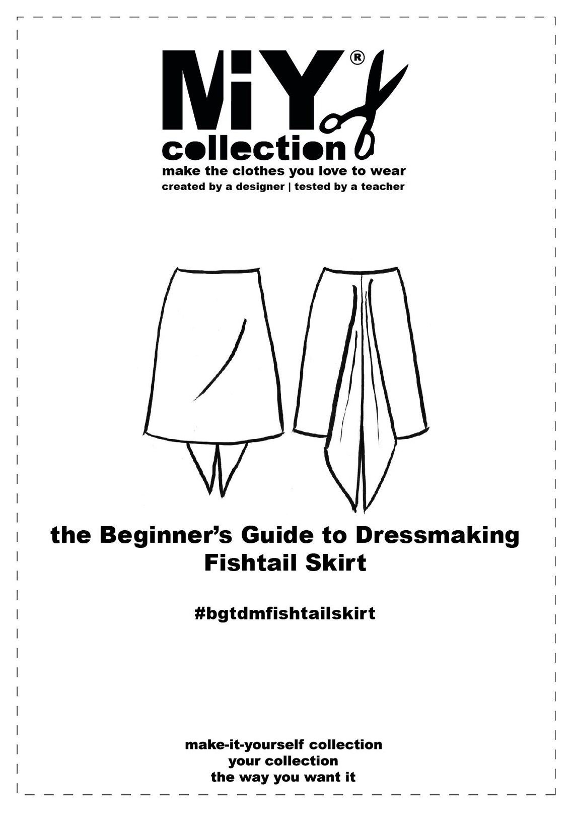Beginner's Guide to Dressmaking Fishtail Skirt PDF Pattern Etsy