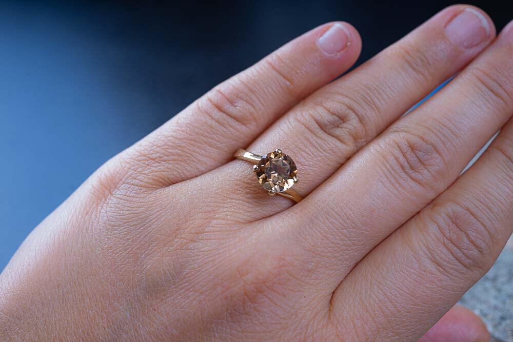 Anello con topazio imperiale store