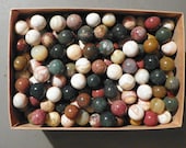 Marbles Agate And Or Jasper 6 Of 5 8 Inch to 3 4 Inch Natural Gemstones Vintage