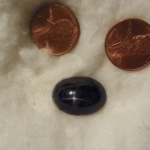 17.73 Carats 15x20 MM Oval Black Star Diopside Cab 14.55x19.81x7.63