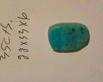 Peru Peruvian Blue Opal Cab Cabochon 22x33x6 freeform 35 Carats