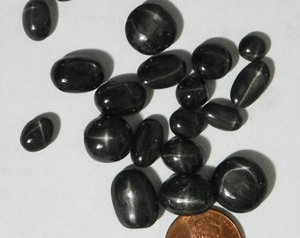 100.38 Cts Black Star Diopsides 21 Cabs 4 Ray stars