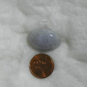 32,25 Karat Lavendel grau Burmese Jade Jadeit 17.10x26.03x7.40 MM Oval Cab