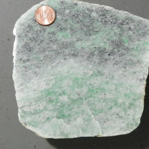968 Grams Jade Jadeite Burmese Bright Imperial Green Mottled 120.1x122.1x36.6 MM Cab Rough Polished Specimen