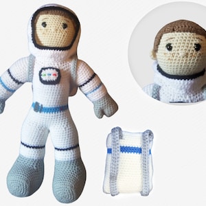 Crochet Pattern Big Boots Astronaut Amigurumi, Boy Amigurumi Doll Crochet Pattern, PDF in English US Terms