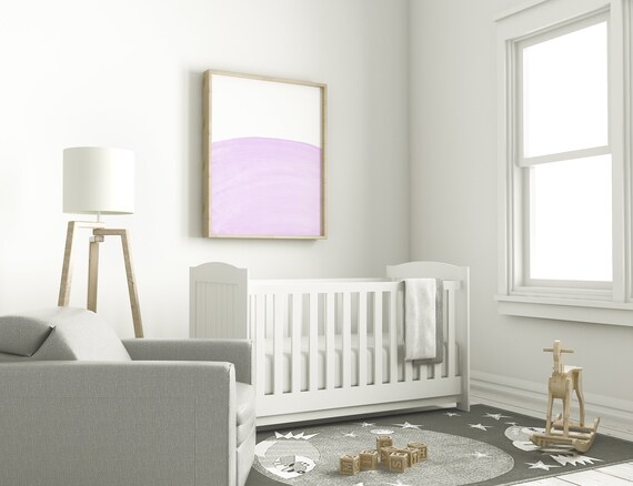 Light Purple Art Print Pale Purple Painting Abstract Violet Print Purple And White Print Purple Wall Art Nursery Prints Pastel Prints