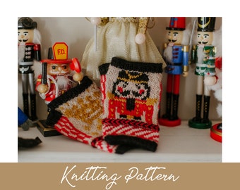 PATTERN | The Nutcracker Prince Fingerless Mitts | Knitting Pattern | Adult