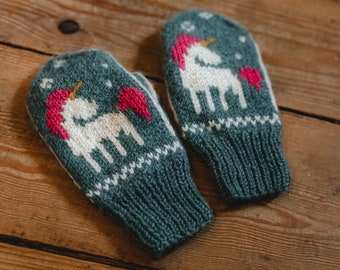Children's Unicorn Mittens | Well-Loved | Winter Mittens | READY TO SHIP