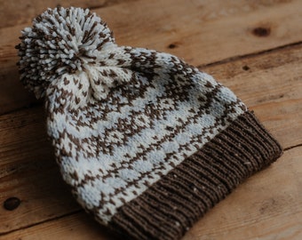 Fair Isle Slouch | Winter Hat | READY TO SHIP