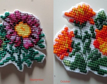 Cross Stitch Charts for Monthly Flowers #5