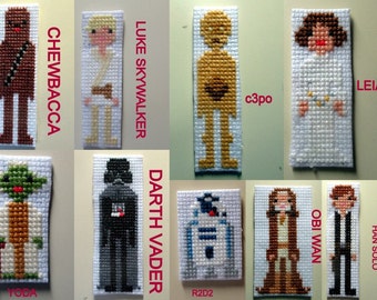 Movie Characters as Cross Stitch Magnets