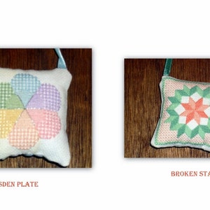 Cross Stitch Pocket Pillows Quilt Designs