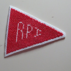 Cross Stitch Chart for College Pennant #3 RPI