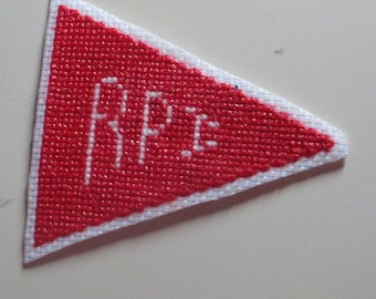 Cross Stitch Chart for College Pennant #3 RPI