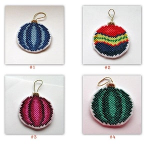 Cross Stitch Christmas ornaments