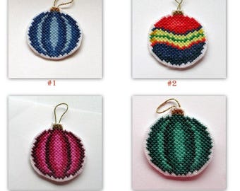 Cross Stitch Christmas ornaments