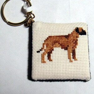 Cross stitch Dog Keychains 2 image 3