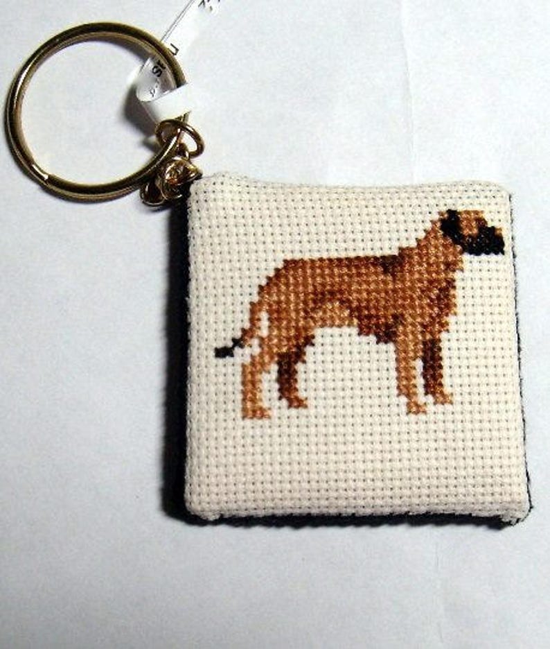 Cross stitch Dog Keychains 2 image 3