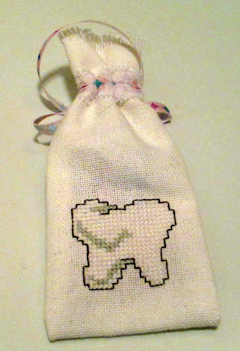 Tooth Fairy Cross Stitch Pouch Etsy