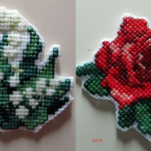 Cross Stitch Charts for Monthly Flowers #3