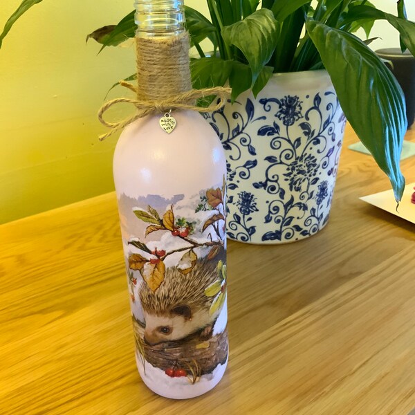 Decoupage Bottles Etsy UK