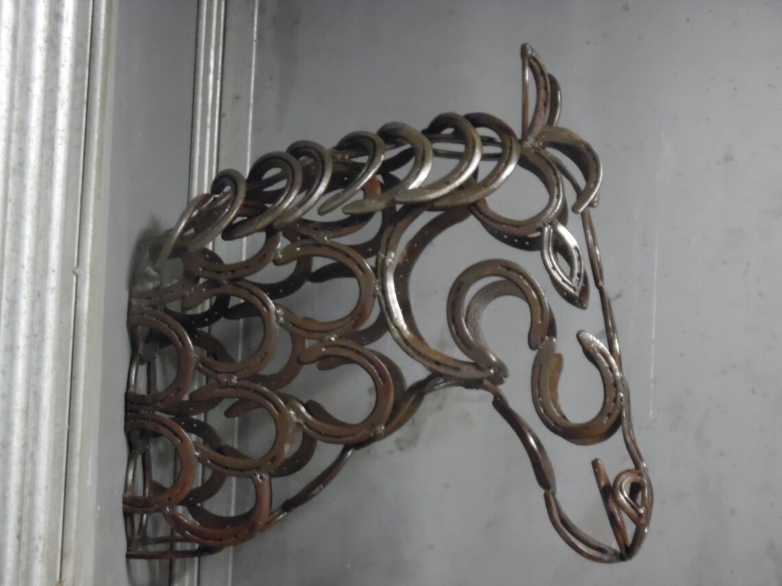 Horseshoe horse head Etsy