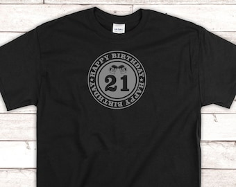 21st Birthday Shirt. Birthday Shirt. Happy Birthday Shirt. 21 Birthday Gift. Birthday Trip Shirt Birthday Idea. 21 Shirt. 21 and Legal Shirt