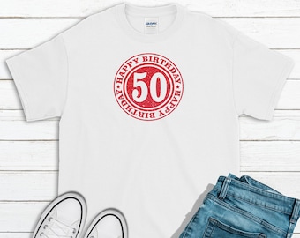 50th Birthday Shirt. Birthday Shirt. Happy Birthday Shirt. Birthday Gift. 50 Birthday Gift. Birthday Trip Shirt. Birthday Idea. Fifty Shirt.