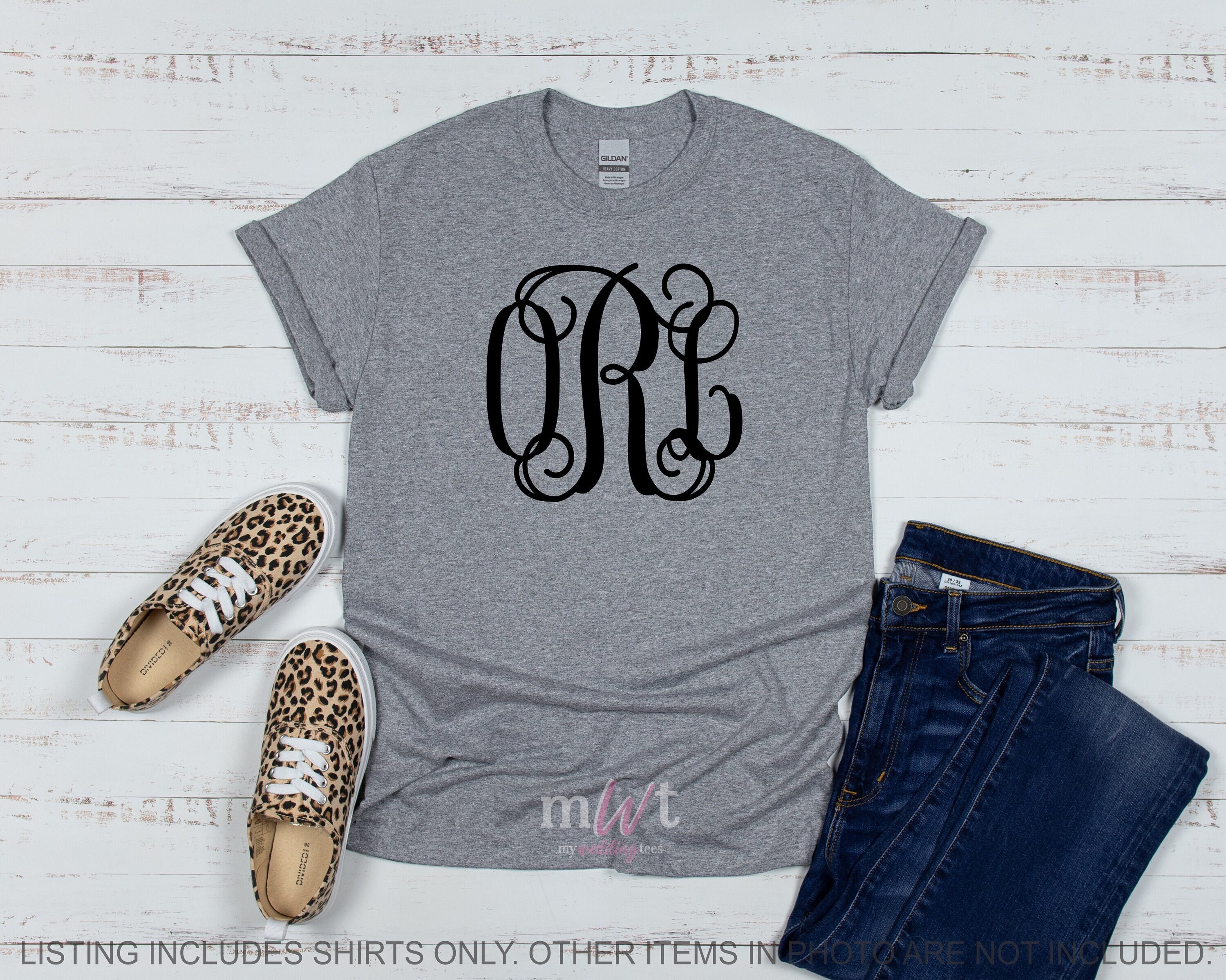 Monogram Shirt. Monogrammed Shirt. Monogram Gift. Wedding Shirt. Custom Shirt. Gift for Her. Gift for Wife. Bride Shirt. Bridesmaid Shirt., image size:3000x2399