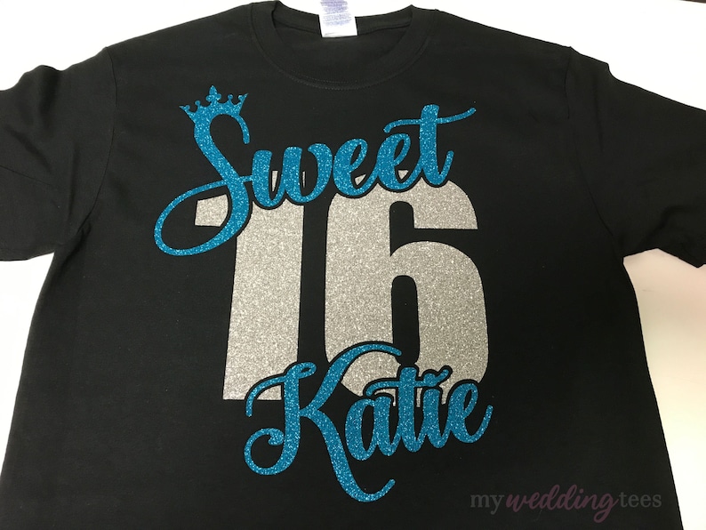 SWEET 16 SHIRT Sweet Sixteen Shirt Sweet 16 Tshirt Birthday Etsy